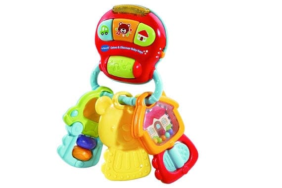 VTech Drive Discover Baby Keys Rattle Toy with Sounds and Phrases